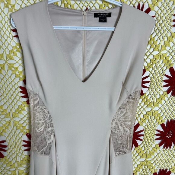 Marciano dresses / Cream Lace Dress / Size 4 - Picture 4 of 16